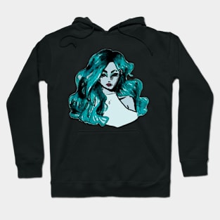 blue girl Hoodie